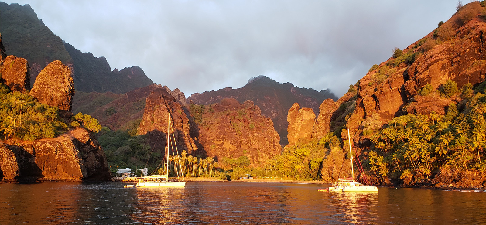 Nuku Hiva é a maior das Ilhas Marquesas na Polinésia Francesa